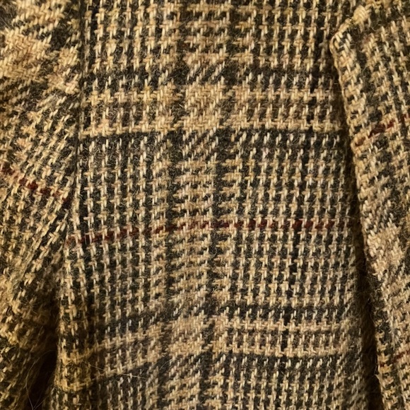 Vintage Tweed Plaid Wool-blend Blazer - Picture 2 of 9